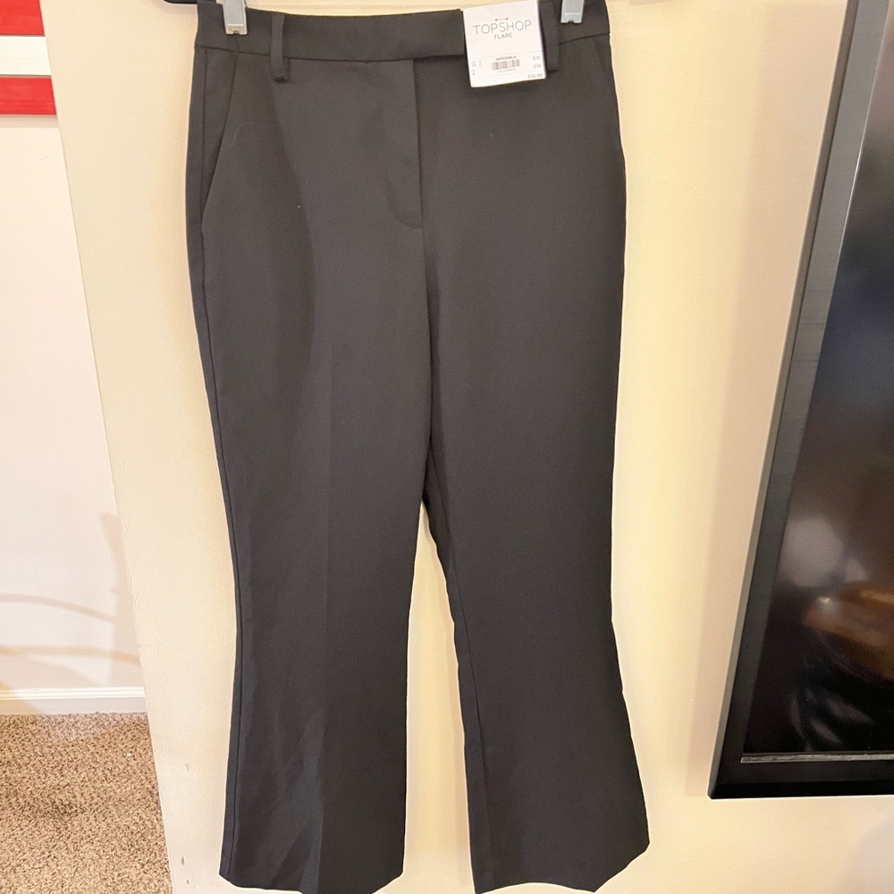 NWT TopShop woman’s career pants flare.